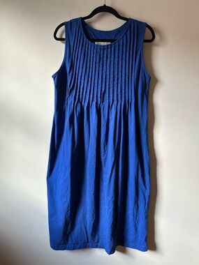 ✨5/$25 Vermont Country Store Pleated Sleeveless Midi Dress Country Modest